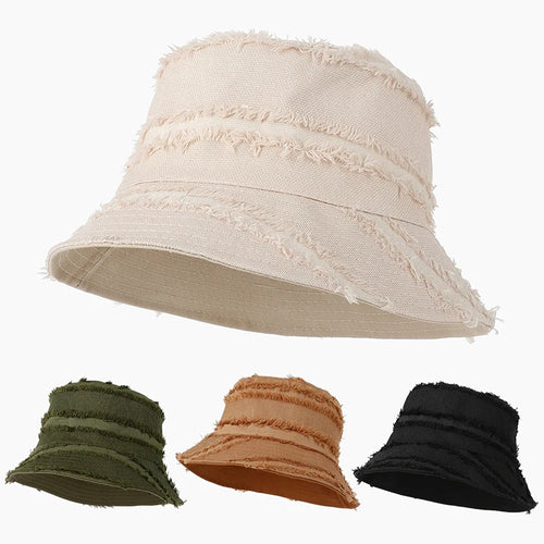 Solid Color Double Sided Fisherman Caps Women Autumn Spring