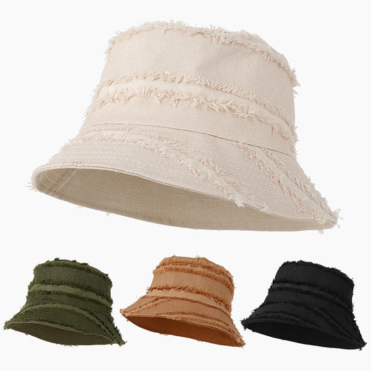 Solid Color Double Sided Fisherman Caps Women Autumn Spring