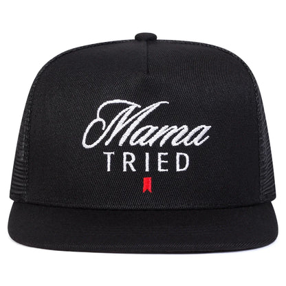 Unisex Mama Tried Letter Embroidery Hip-hop Net Hat Spring Summer
