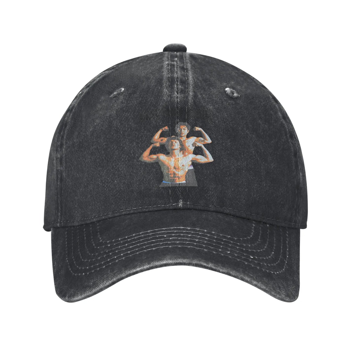 Heated Rivalry More Boy Kissing Washed Baseball Cap Y2k Retro