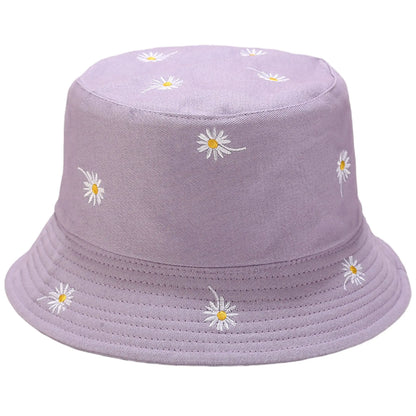 Women's Fisherman Cap Flower Reversible Bucket Hat