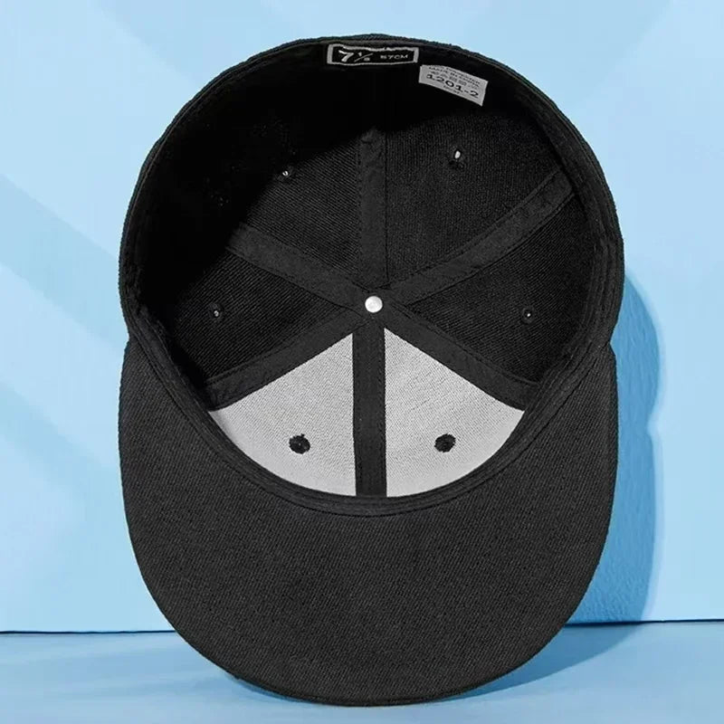 Baseball Caps Adult Flat Peak Hip Hop Fitted Hat Men Women