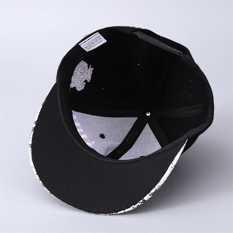 New Baseball Cap Personalized Hip Hop Cap Embroidered Flat Brim Camouflage Hat For Men And Women