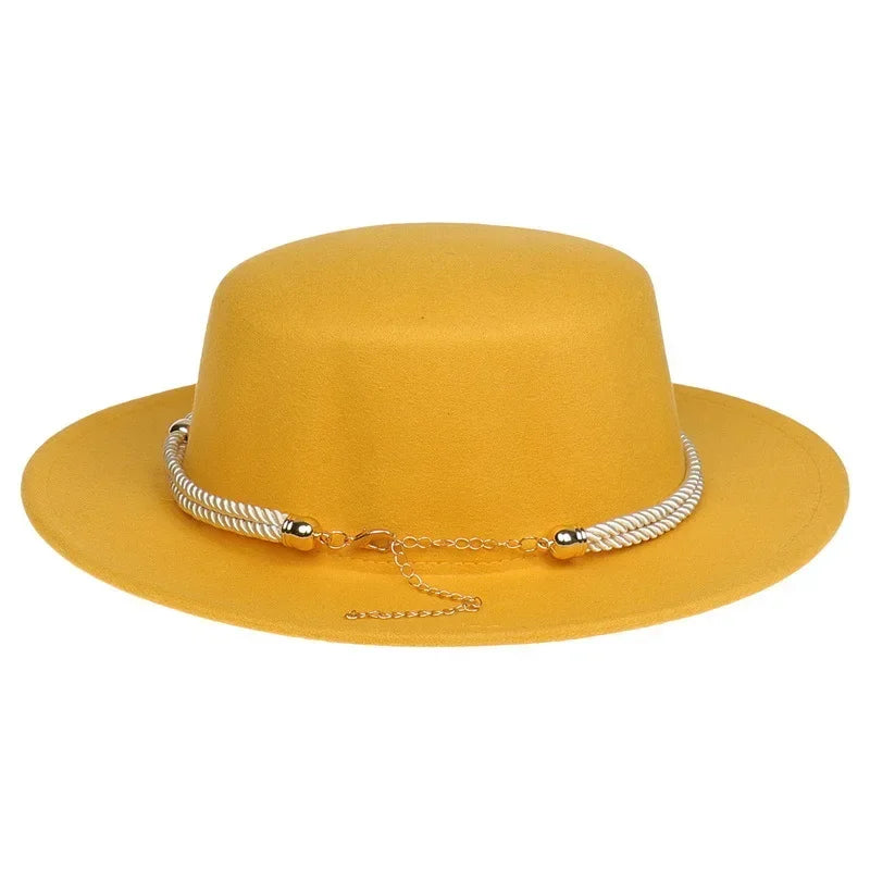 Unisex British Style Lightweight Felt Fedora Jazz Trilby Hat