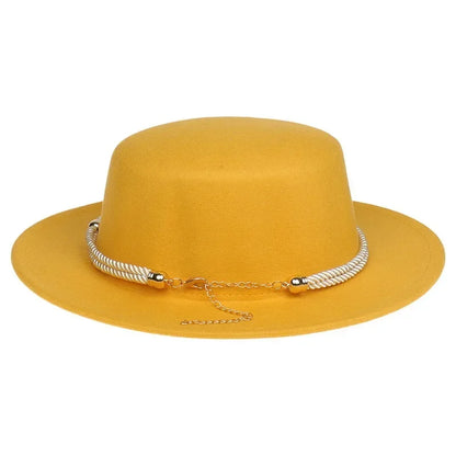 Unisex British Style Lightweight Felt Fedora Jazz Trilby Hat