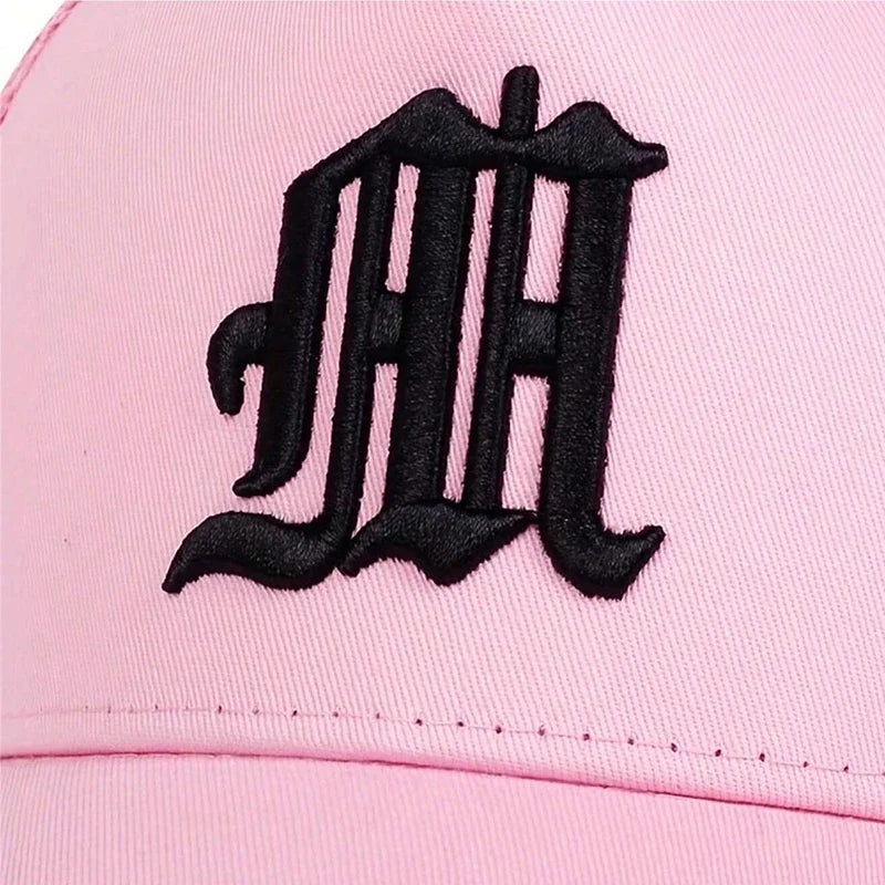 Unisex Personality Letter Embroidery Baseball Net Caps Spring Summer