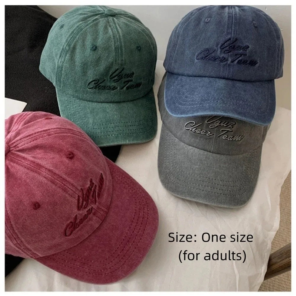 New Letter Embroidery Baseball Caps Breathable Adjustable