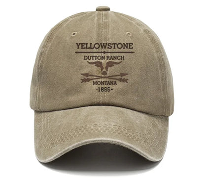 Washed Baseball Cap Print Adjustable Hat