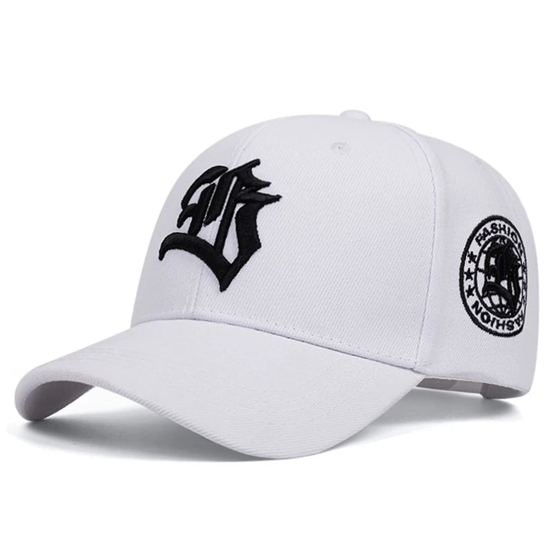 2026 New Creative Skateboard Hat Gothic Letter Embroidered Hip-Hop Hat