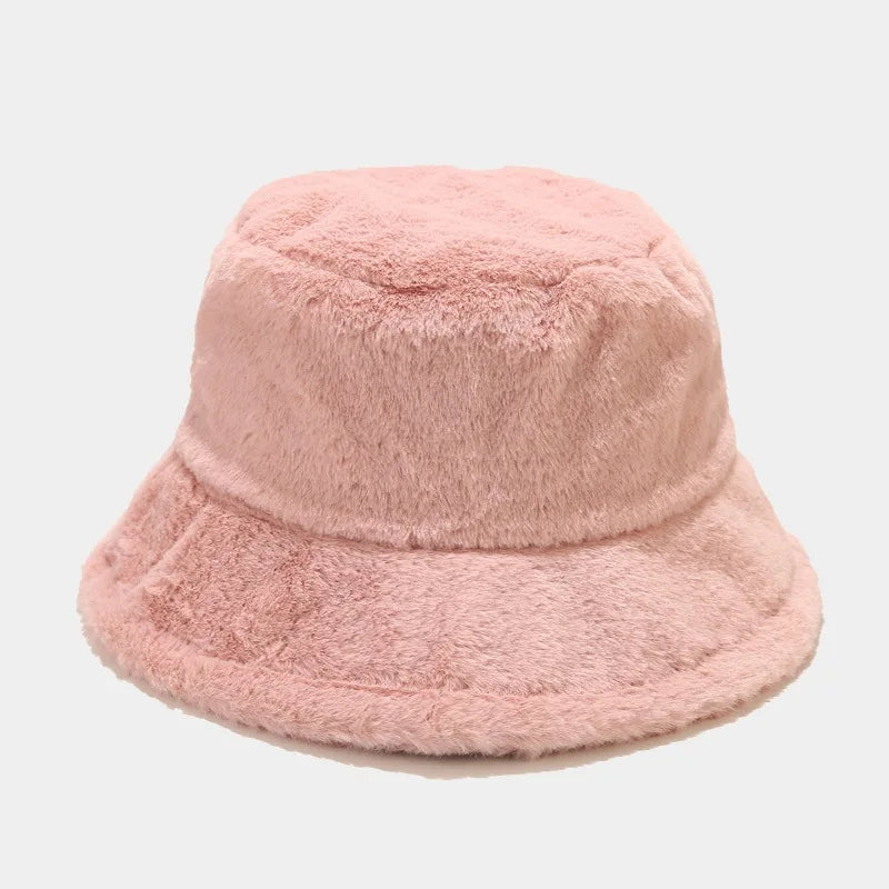 Cozy Faux Fur Bucket Hats Autumn & Winter