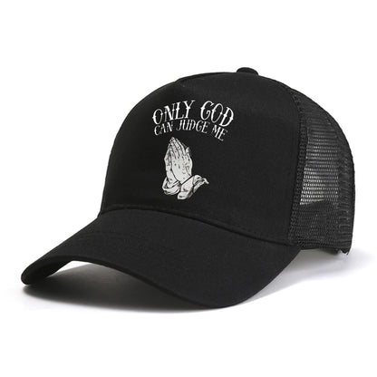 Only God can judge me Printed baseball cap Men's
