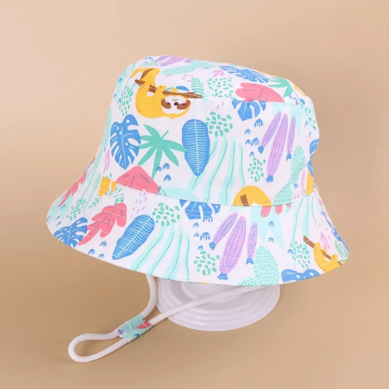 Children Panama Hat Spring Summer Baby Fisherman Hat For Boys Girls Bucket Hats