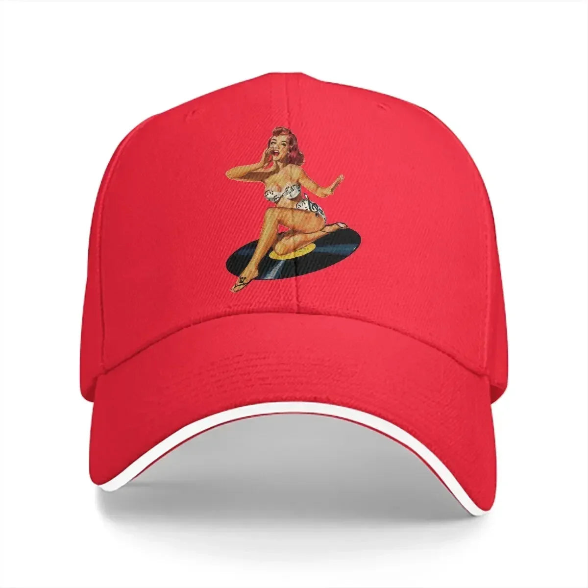 Summer Cap Sun Visor Goddess Pin Up Girl Hip Hop