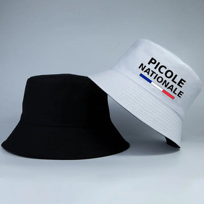 Summer Picole Nationale Reversible Bucket Hats Men Women Cotton Fisherman Cap