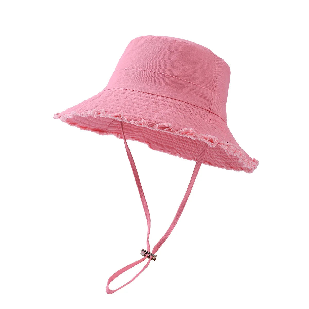 Summer Fisherman Cap For Women Solid Wide Brim Bucket Hat