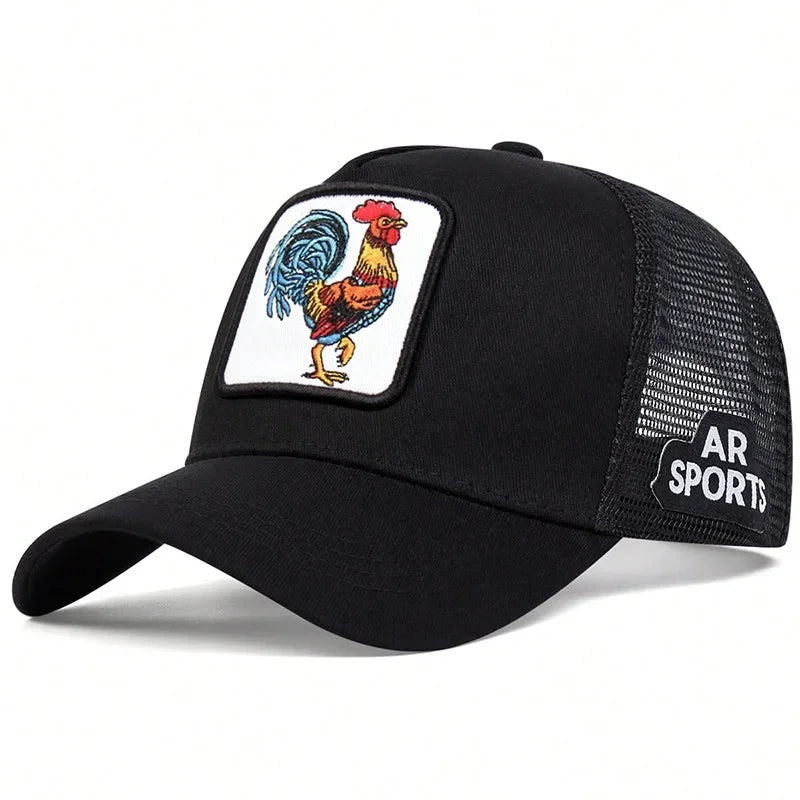 Animal Embroidery Net Rooster Hat Male and Female Animal Baseball Cap Duck Cap Suitable For Outdoor Sports