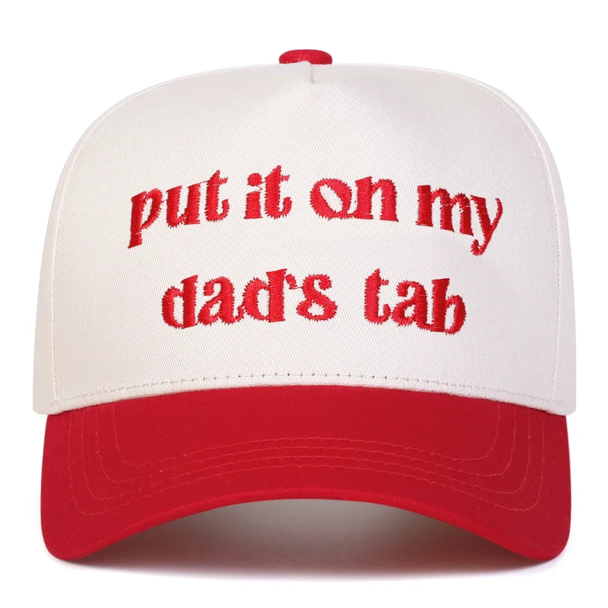 Unisex Put It Oh My Dad's Tab Embroidery Baseball Caps