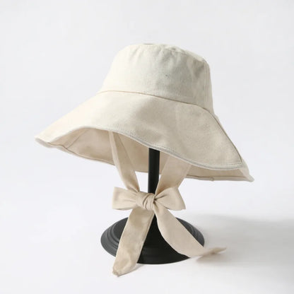 Fisherman Hat Foldable Sunscreen Chic Cotton Linen Beach Sun Hat
