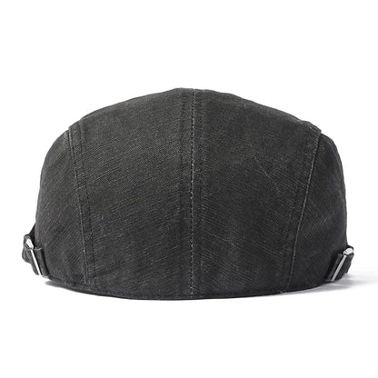 Four Seasons Cotton Letter Embroidery Newsboy Caps