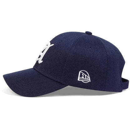 Unisex Letter A Embroidery Baseball Caps Adjustable Casual Hats Autumn Outdoor Sunscreen Hat