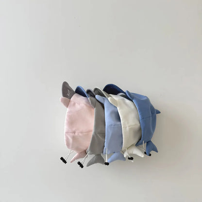 New 3-16M Baby Hat Contrast Color Cute Shark Shape Toddlers Baseball Cap