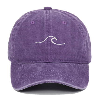 Spring and Summer Embroidered Ripple Baseball Caps for Men and Women