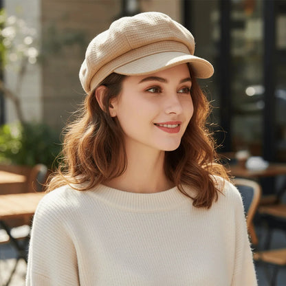 Casual Wear Octagonal Women Berets Winter