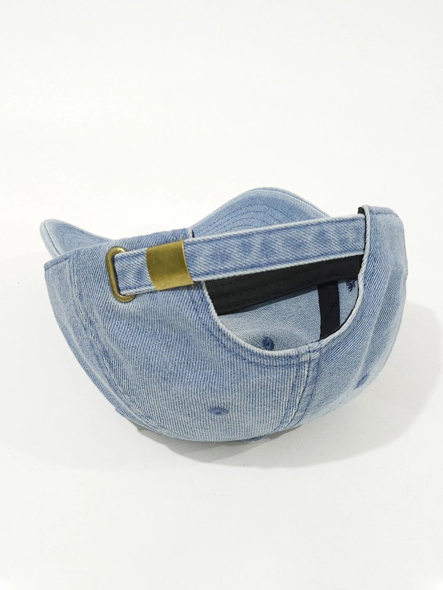 Korean Style Embroidered Heart Denim Baseball Cap