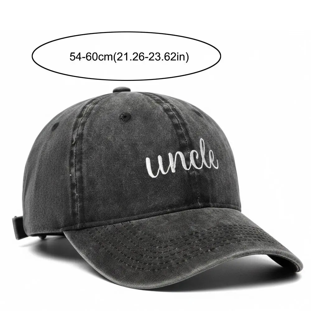 Fashion Washed Cotton Uncle Auntie Matching Caps