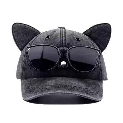 Unisex Personality Cat Ear Baseball Caps Spring Autumn