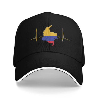 Women Men Colombia Signature Colombian Flag Outdoor Hat