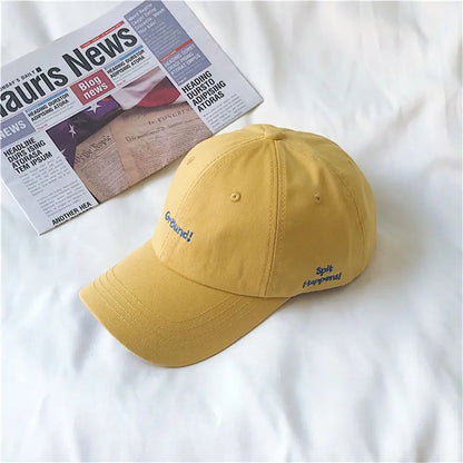Korean New Fashion Letter Embroidery Baseball Cap