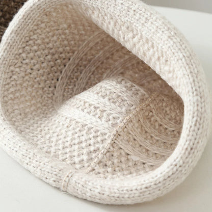 Women Chunky Knitted Cloche Hat