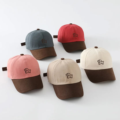 New Autumn Letter Embroidery Baseball Cap Fashion Style Baby Boys Girls Sun Hat Korean Caps Children