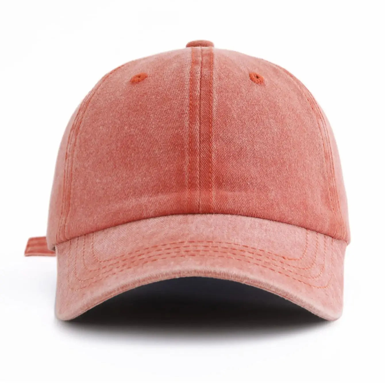 1pc Solid Color Washed Baseball Cap For Adults,  Minimalist Retro Style Casual Soft