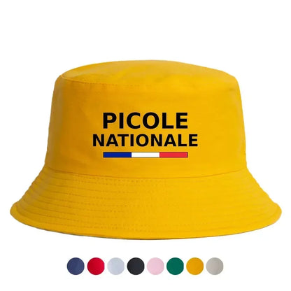 Summer Picole Nationale Bob Man Reversible Bucket Hat Women Cotton Fisherman Cap