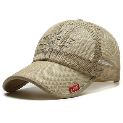 Summer Hats For Men And Women Mesh Baseball Caps Fashion Embroidered Visor Hat