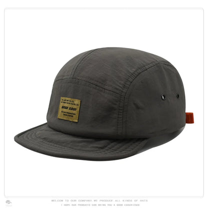 Quick-Drying Japanese Style Short Brim Retro Five-Panel Hat Baseball Cap