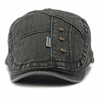 Male Female 100% Cotton Ivy Flat Cap Unisex Spring Adjustable Beret Cap
