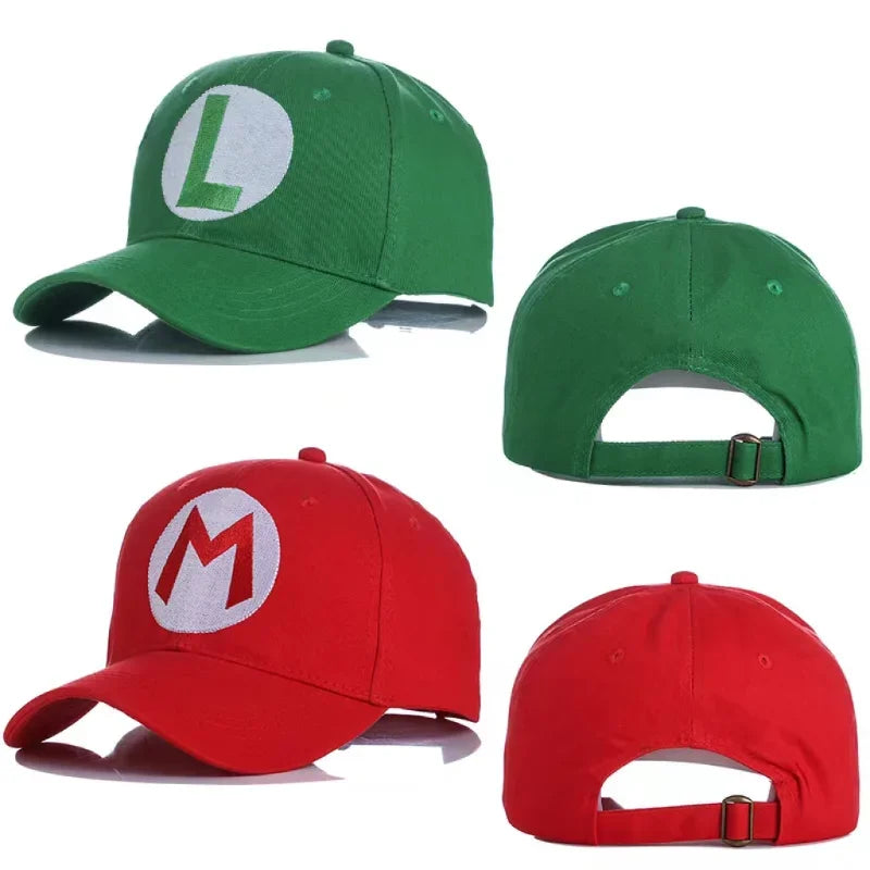 Super Mario Baseball Cap Embroidery Sunshade Anime Mario Brothers Cartoon Game Christmas Cosplay Birthday Gift