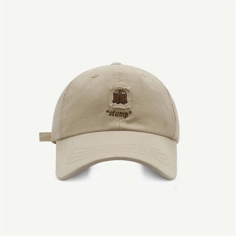 Women's Men's Cartoon Label Embroidery Baseball Cap Fashion Solid Color Dad Hat
