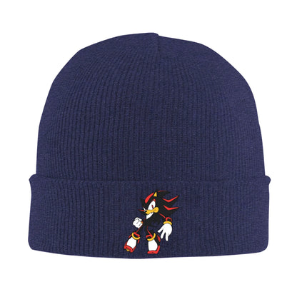 Shadow The Hedgehogs Knit Hat Beanies Autumn Winter Hat