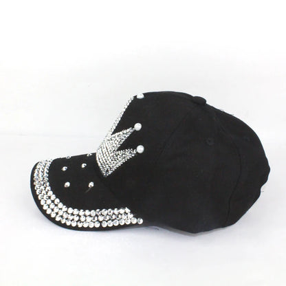 Casual Rhinestone Cute Adult Baseball Caps