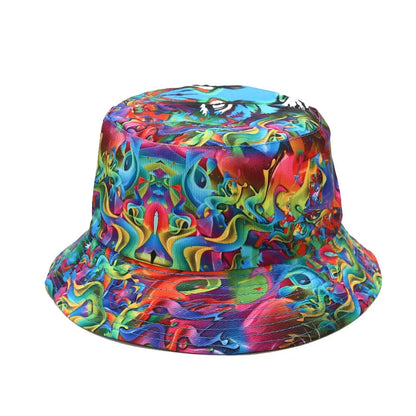 Fashion Plant Printing Pattern Fisherman Hat Spring and Summer