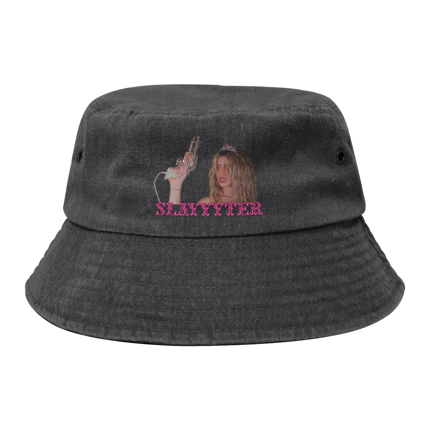 Unisex Distressed Cotton Bucket Hats