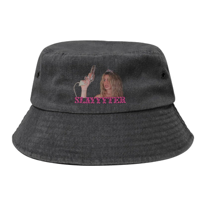 Unisex Distressed Cotton Bucket Hats