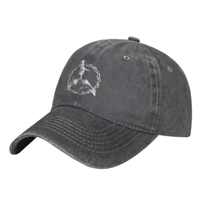 Death Rock Grips Music Denim Hat Baseball Cap