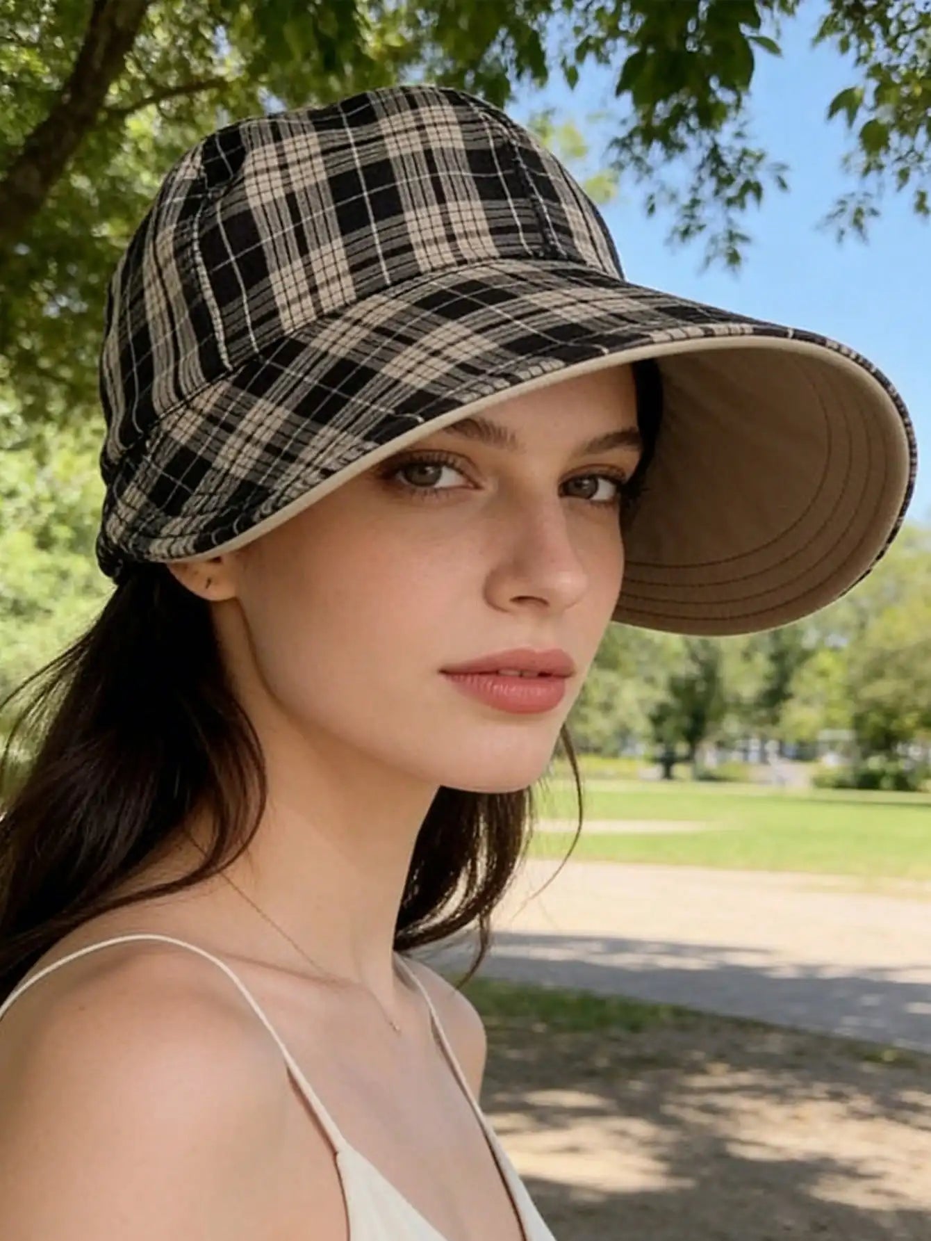 Reversible Women Bucket Hat, Sun Protection, Suitable For Daily Outdoor