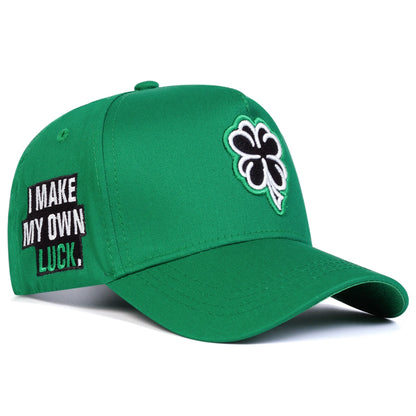 Unisex Clover Embroidery Baseball Net Caps Spring and Summer