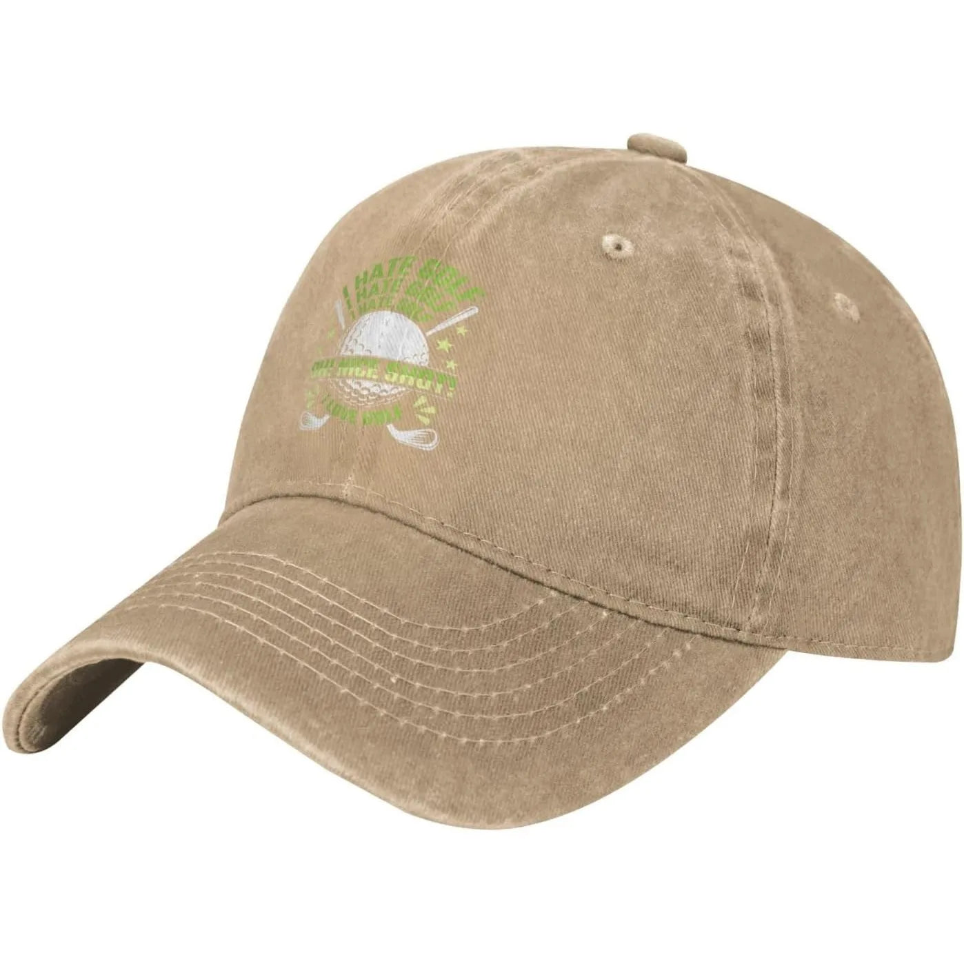 I Hate Golf Oh Nice Shot Funny Baseball Cap